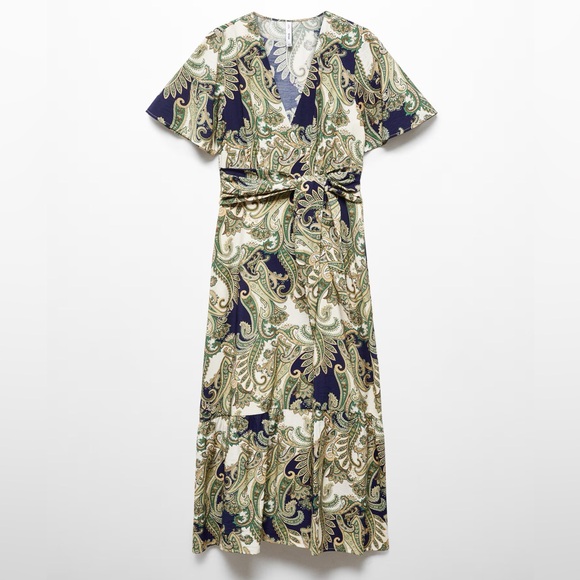 NWT Mango Paisley Dress - Picture 4 of 5